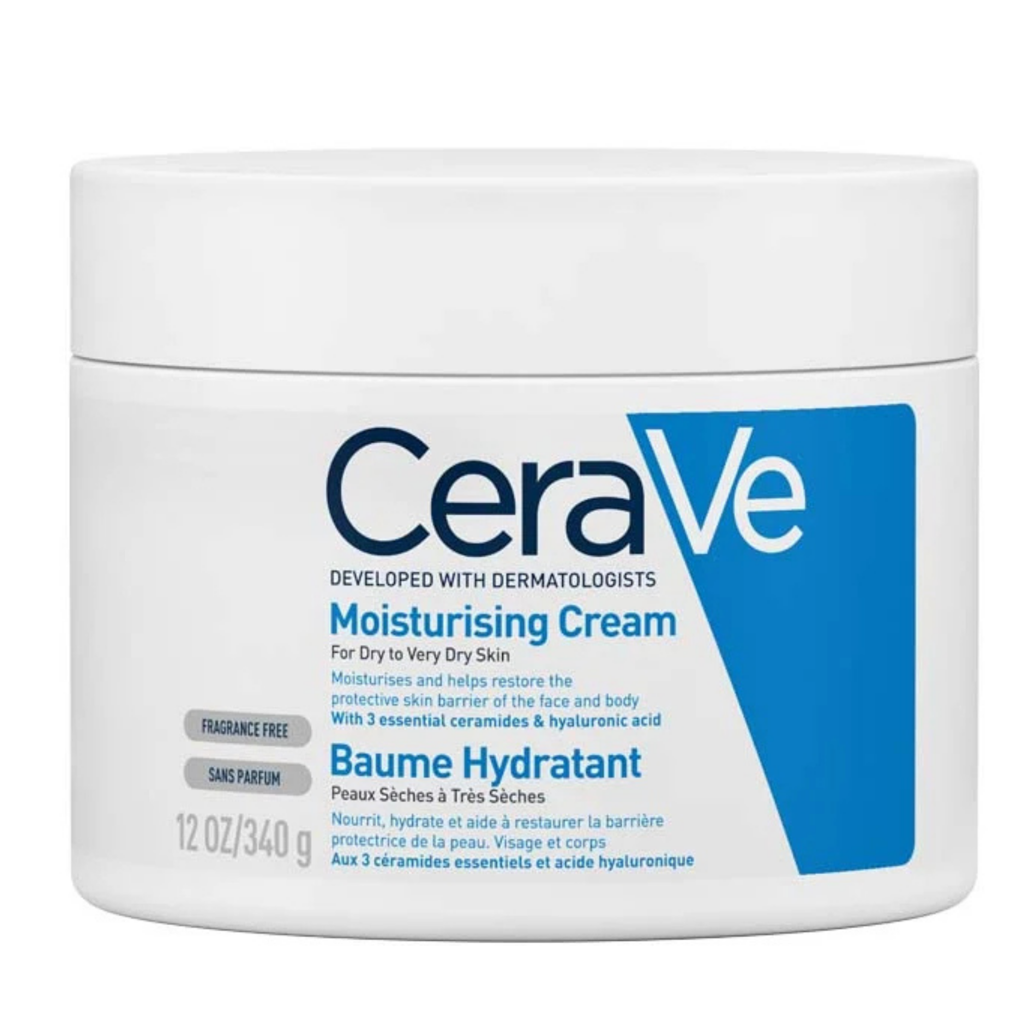 Cerave Moisturizing Cream for Dry Skin with Hyaluronic Acid (50ml, 340g, 454g)