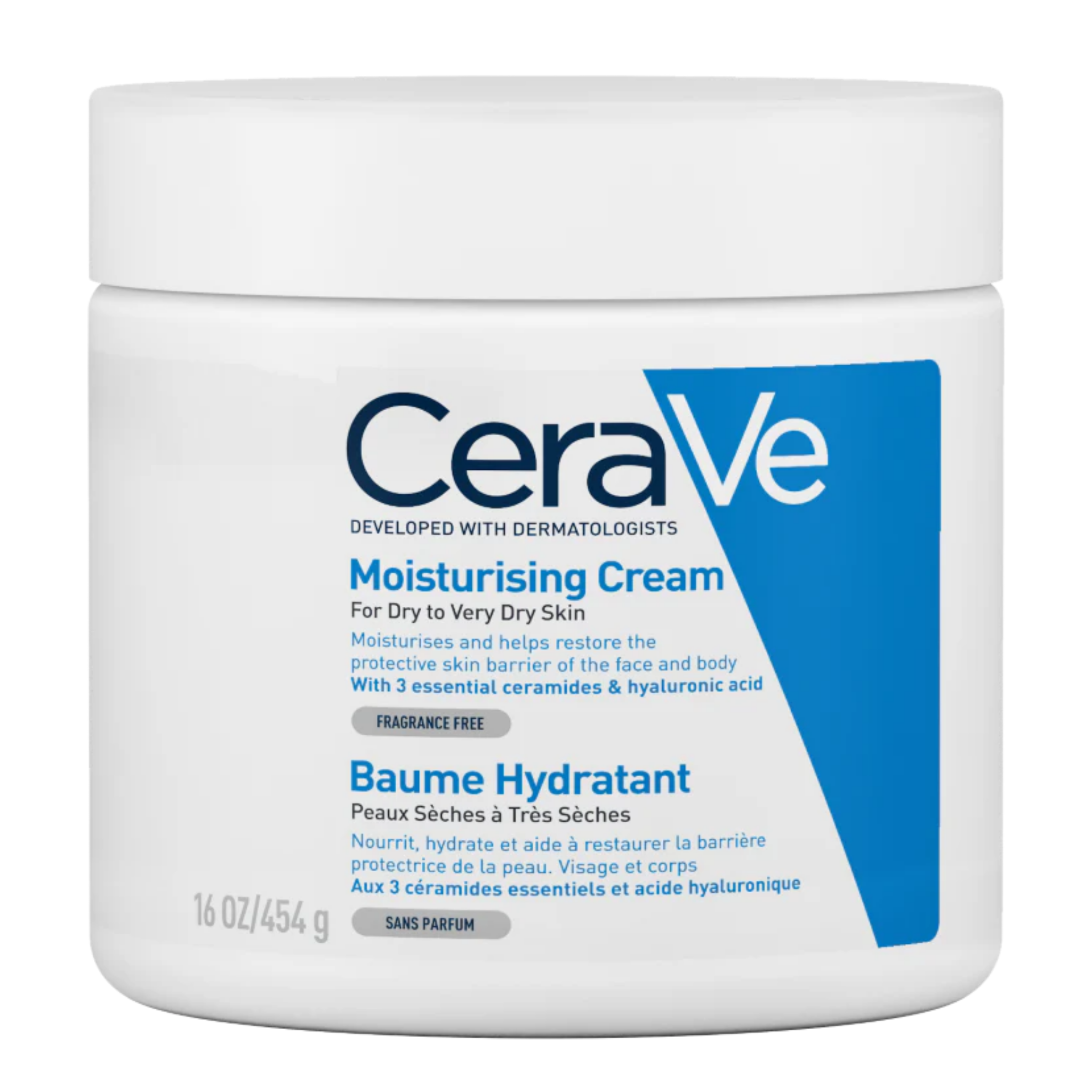 Cerave Moisturizing Cream for Dry Skin with Hyaluronic Acid (50ml, 340g, 454g)