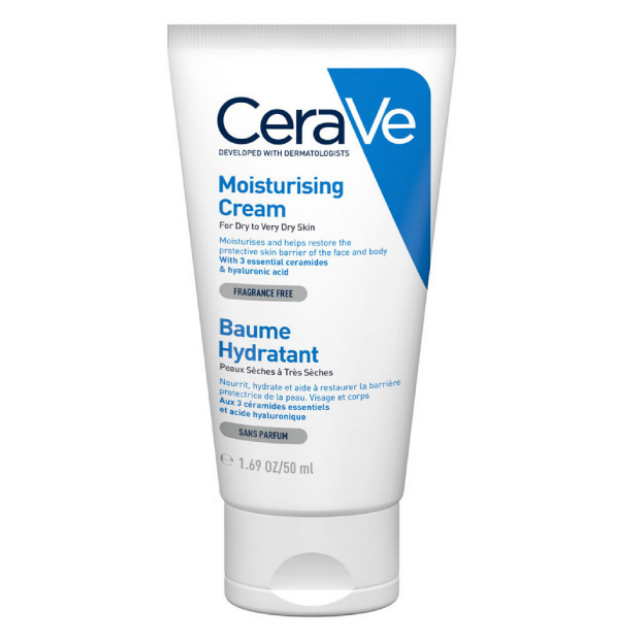 Cerave Moisturizing Cream for Dry Skin with Hyaluronic Acid (50ml, 340g, 454g)