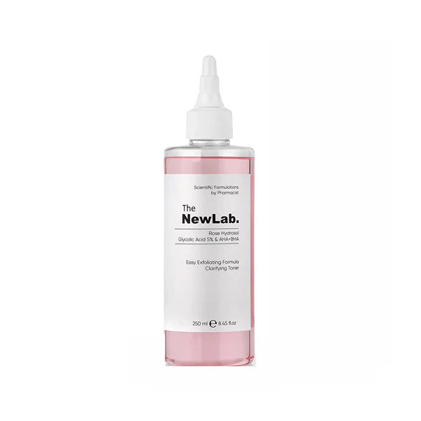 The NewLab Glycolic Acid 5% + AHA + BHA Clarifying Toner 250ml