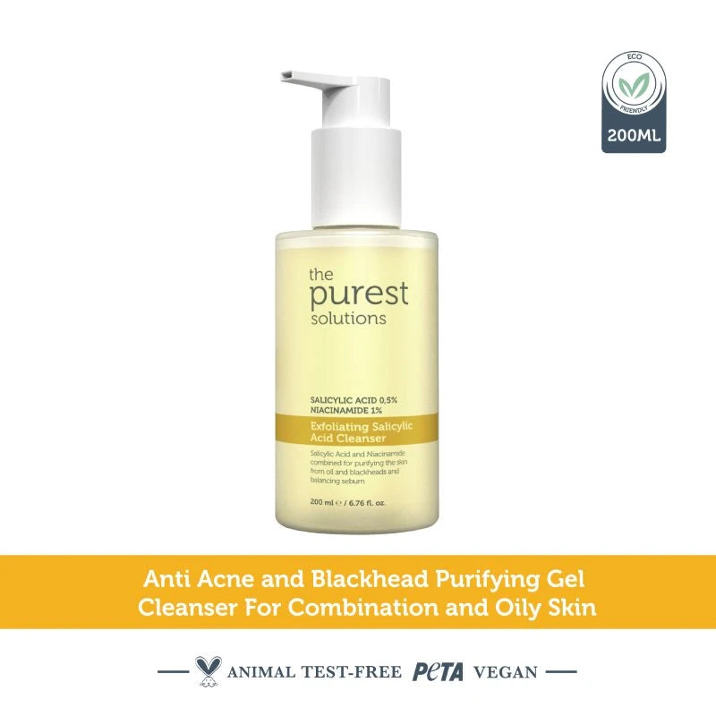 Exfoliating Salicylic Acid Cleanser 200ml or 400ml The Purest Solutions